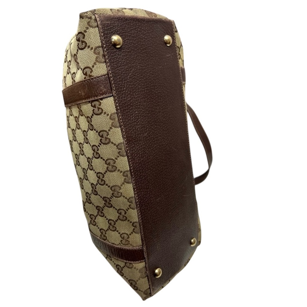 Gucci Beige Brown GG Canvas Tote - Picture 2 of 12